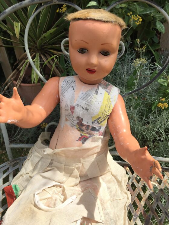 Got myself a walking blinking head turning creepy doll Jolly Volley Vintage