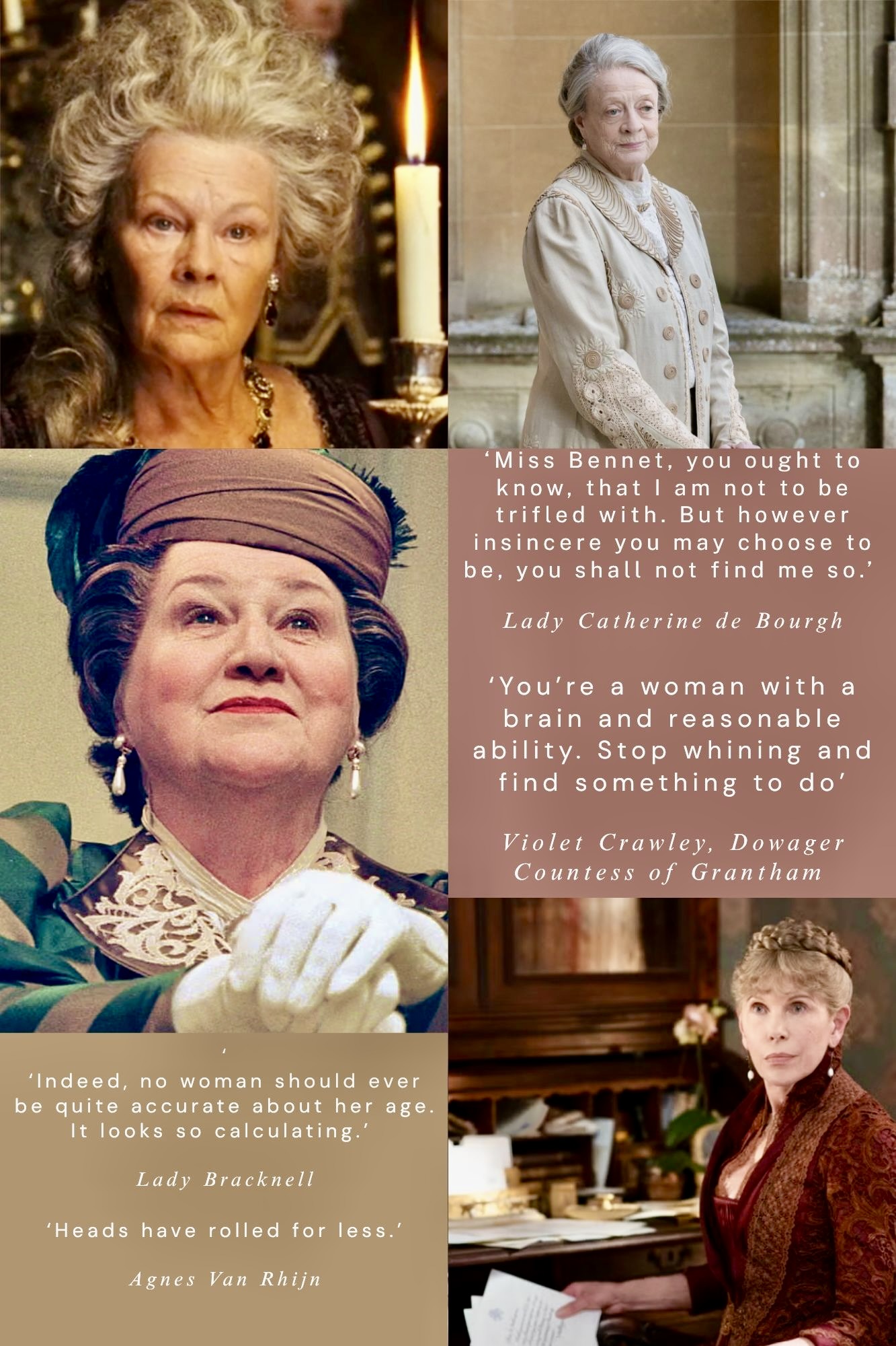 Judi Dench Maggie Smith Patricia Routledge Christine Baranski